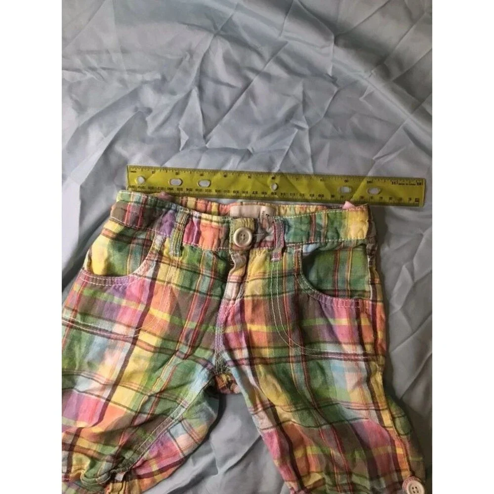 Old Navy Girls Size 7 Adjustable Plaid Shorts